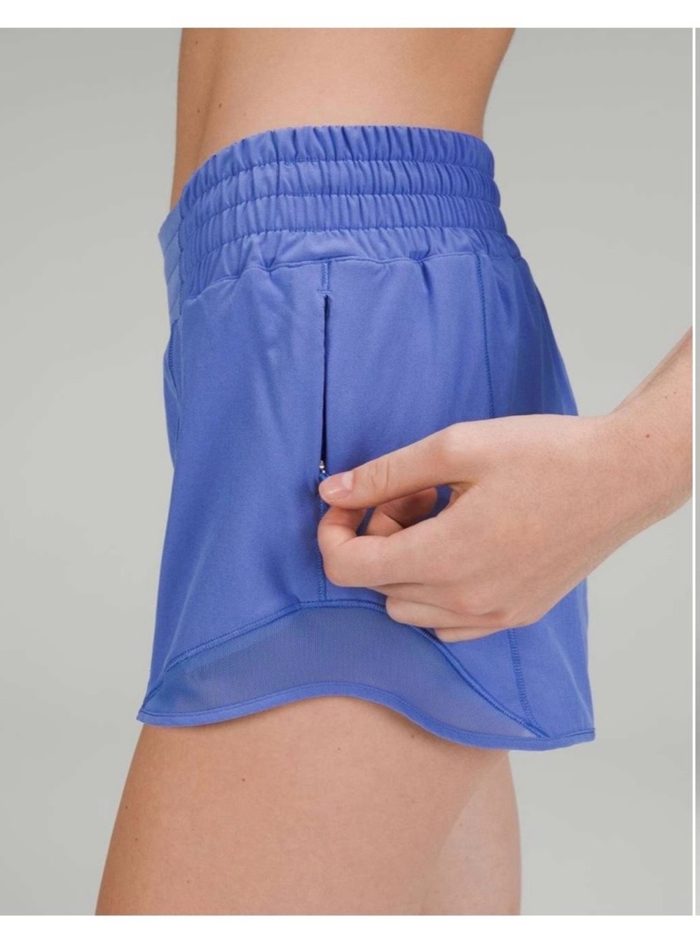 Lululemon-Lululemon Hotty Hot High-Rise Lined Short 2.5"- Wild Indigo. Size: 6